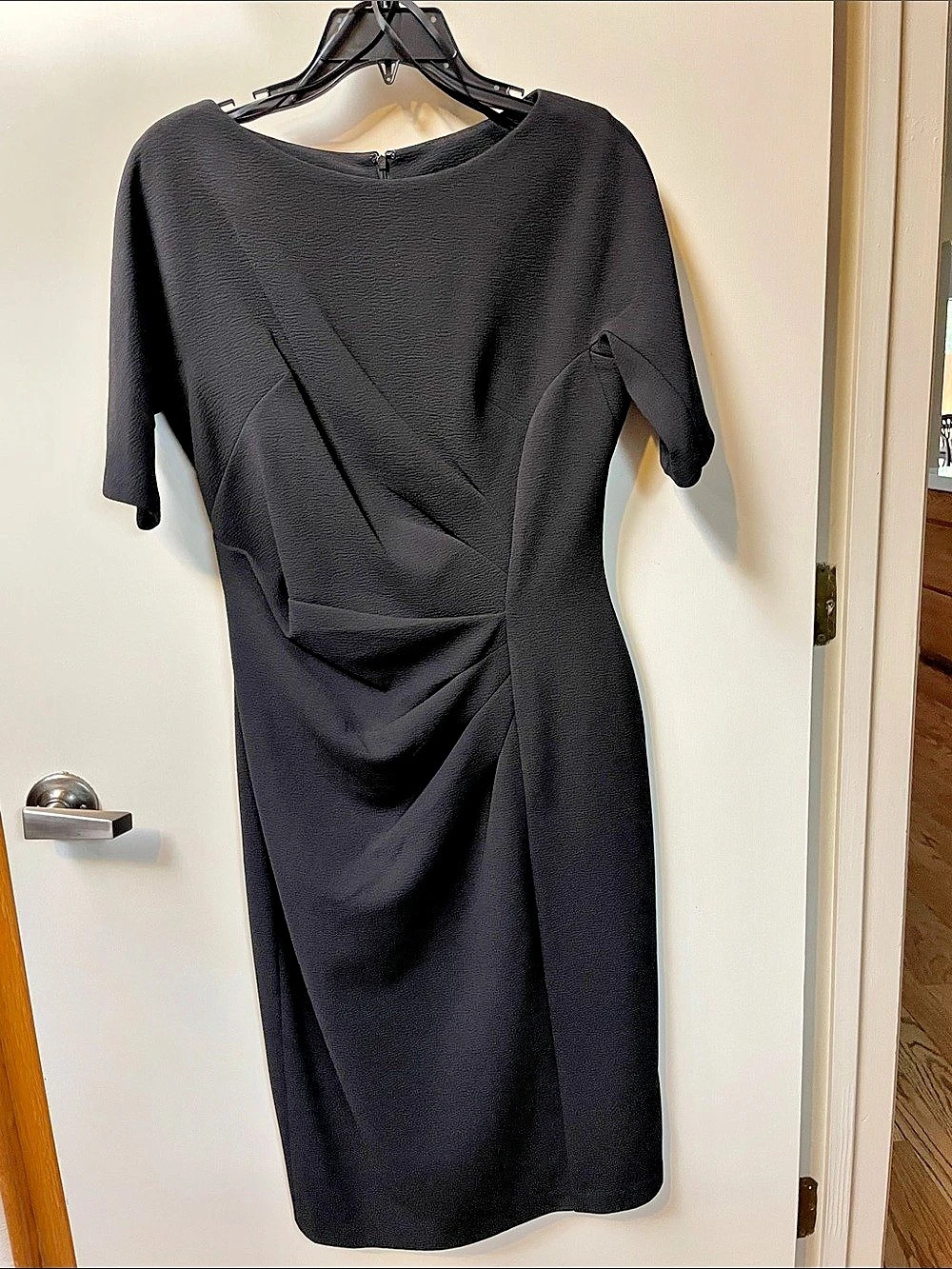 Maggy London Black Midi Dress Size 8 Like New